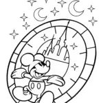 Mickey Mouse’s Adventure in Time Coloring Page