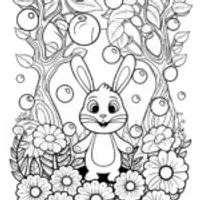 Banban’s Bubble Garden Adventure Coloring Page