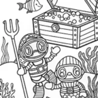Octonauts Treasure Hunt Coloring Page