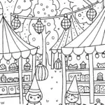 The Enchanted Bazaar Coloring Page