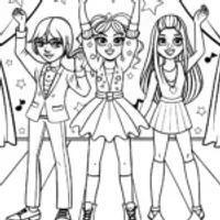 Rainbow High Fashion Showdown Coloring Page