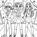 Rainbow High Fashion Showdown Coloring Page