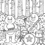 Care Bears’ Magical Music Festival Coloring Page