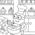 Minion’s Magical Bakery Adventure Coloring Page