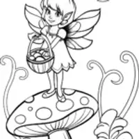 Halloween Fairy Coloring Page