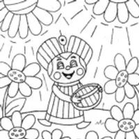 JJ’s Magical Garden Festival Coloring Page