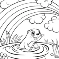 Rainbow Splash Adventure with Otter