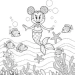 Mickey Mouse’s Ocean Adventure Coloring Page
