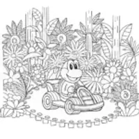 Yoshi’s kart ride through the jungle
