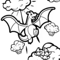 Charizard’s Skyward Journey Coloring Page