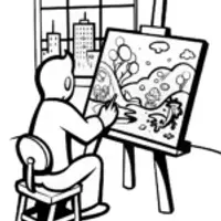 Miles Morales: The Superhero of Imagination Coloring Page
