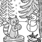 The Christmas Cookie Hunt Coloring Page