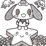 Cinnamoroll’s Starry Bakery Coloring Page