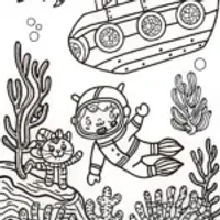 Gabby’s Whimsical Underwater Adventure Coloring Page