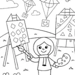 JJ’s Festival of Colors Coloring Page
