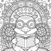 Axolotl’s Underwater School Adventure Coloring Page
