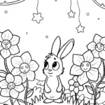 Banban’s Enchanted Garden Coloring Page