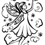 Zephyra the Fairy Coloring Page