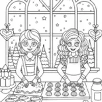 Rainbow High Baking Adventure Coloring Page