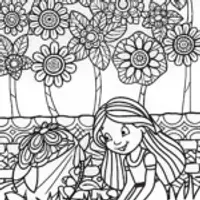 Jasmine’s Flower Guardian Coloring Page