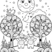 Care Bear Starry Night Adventure Coloring Page
