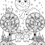 Care Bear Starry Night Adventure Coloring Page