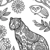 The Guardian of the Jungle Coloring Page