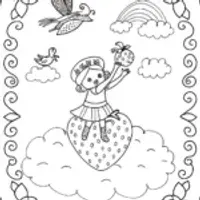 Strawberry Shortcake Dreamscape Coloring Page