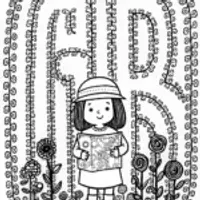 Gabby’s Enchanted Garden Maze Coloring Page