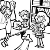 Rainbow High Students Fashion Show Coloring Page