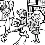 Rainbow High Students Fashion Show Coloring Page
