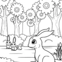 Charizard’s Forest Adventure Coloring Page