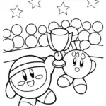 Kirby’s Galactic Sports Day Coloring Page