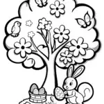 The Enchanted Easter Garden Coloring Page