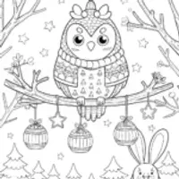 The Squishmallow Festival of Lights Coloring Page