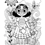 Mirabel’s Magical Garden Club Coloring Page