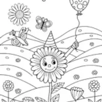 The Flower Festival of Friendship Coloring Page