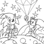 Sonic’s Cosmic Adventure Coloring Page