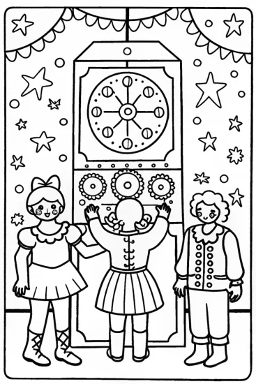 A coloring page of Bratz Dolls Time Travelers Coloring Page