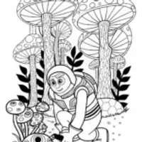 Buzz Lightyear on a Cosmic Treasure Quest Coloring Page