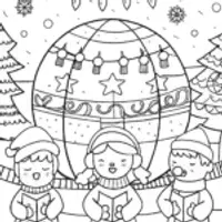 Celebrating Christmas Globally Coloring Page