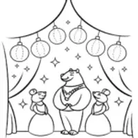 The Panther’s Gala Night Coloring Page