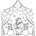 The Panther’s Gala Night Coloring Page