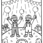 Mario and Luigi’s Tournament of Games Coloring Page