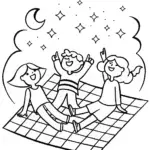 Rainbow High Stargazing Adventure Coloring Page