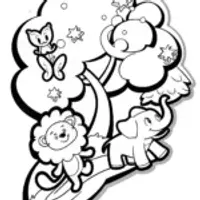 Rainbow Friends’ Adventure Coloring Page