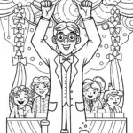 Blippi’s Fun Science Fair Coloring Page