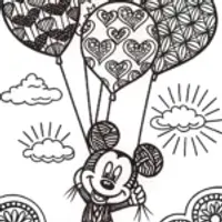 Mickey Mouse’s Magical Balloon Festival Coloring Page