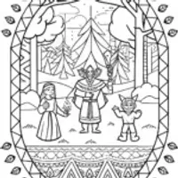 The Enchanted Ritual of Champions Coloring Page