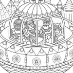 Bowser’s Whimsical Time Machine Adventure Coloring Page